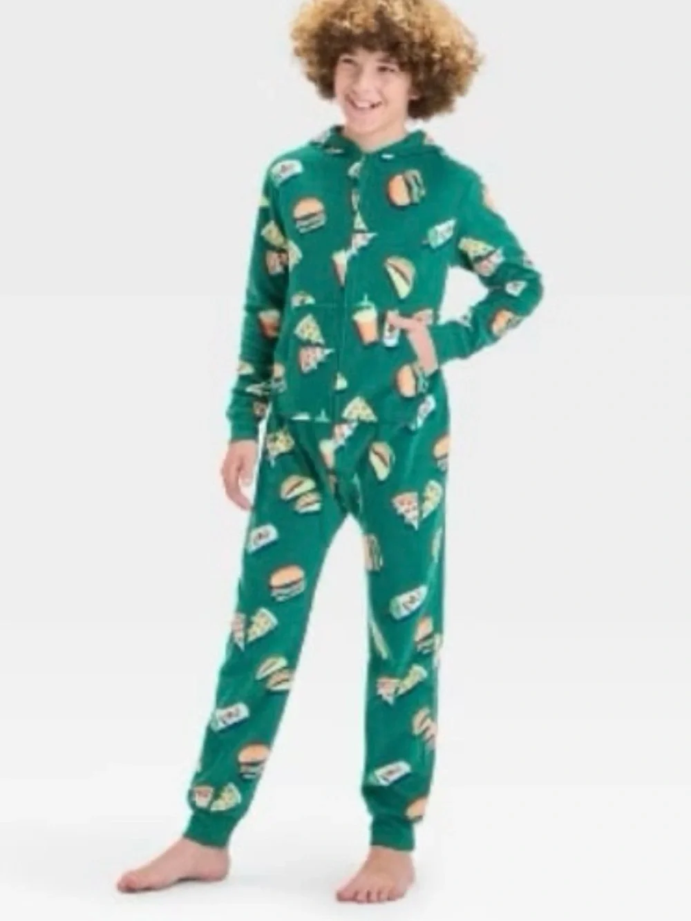 Cat & Jack Boys' Long Sleeve Union Suit Green Size Medium (8) NWOT
